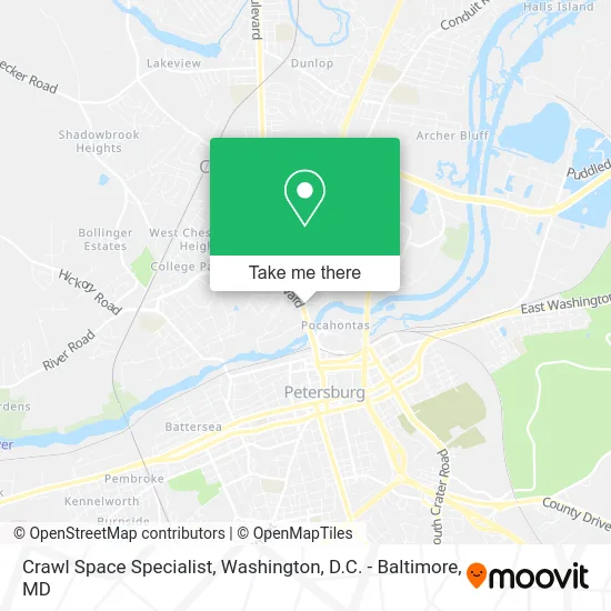 Crawl Space Specialist map