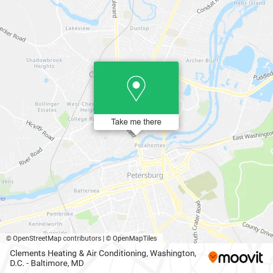 Clements Heating & Air Conditioning map