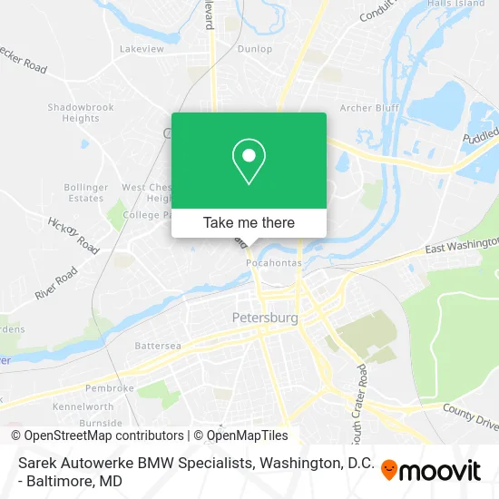 Sarek Autowerke BMW Specialists map