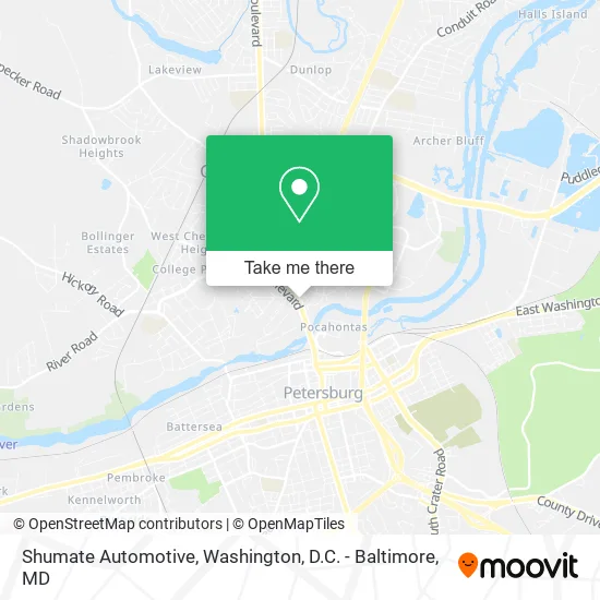 Shumate Automotive map