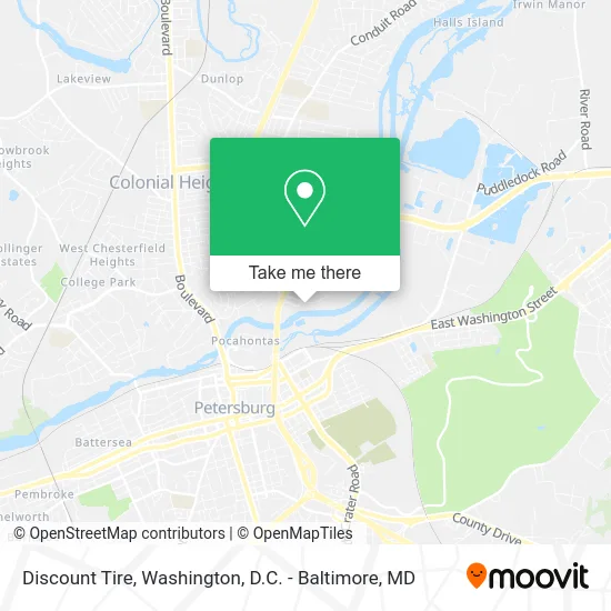Discount Tire map