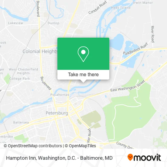 Hampton Inn map