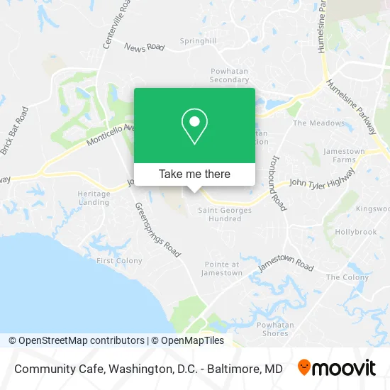 Community Cafe map