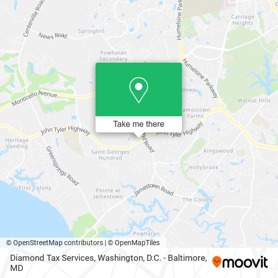 Diamond Tax Services map