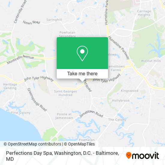 Perfections Day Spa map