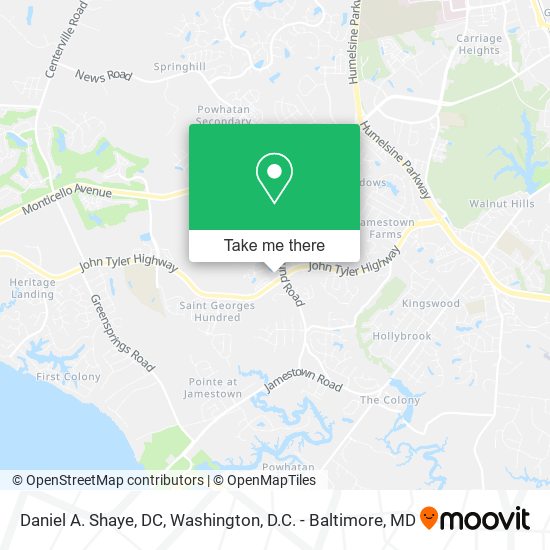 Daniel A. Shaye, DC map