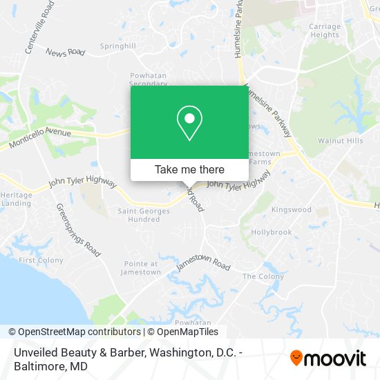 Unveiled Beauty & Barber map