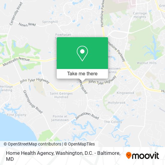 Home Health Agency map