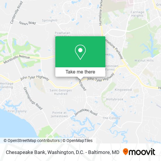 Chesapeake Bank map