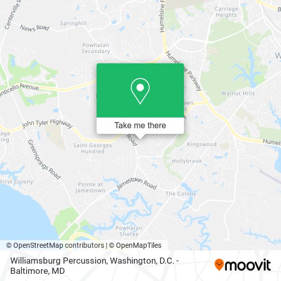 Williamsburg Percussion map