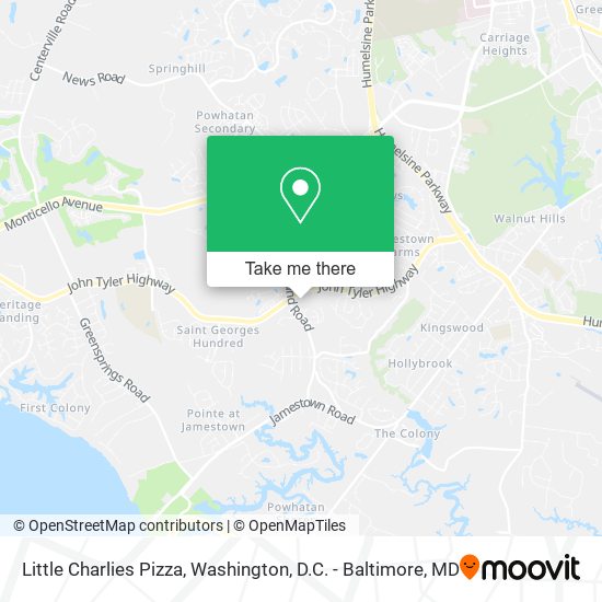 Mapa de Little Charlies Pizza