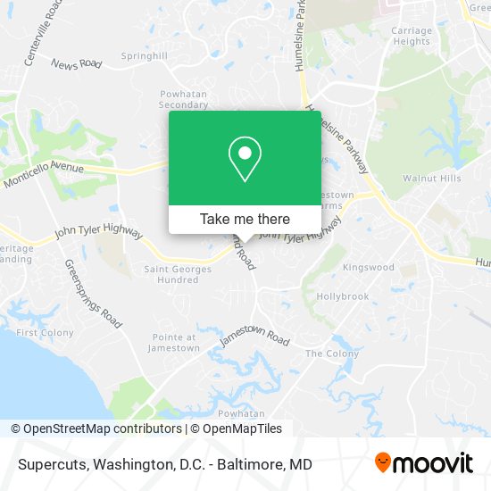 Supercuts map