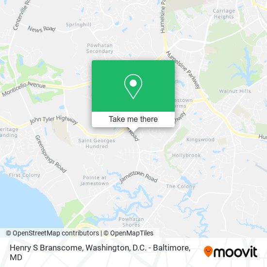 Henry S Branscome map