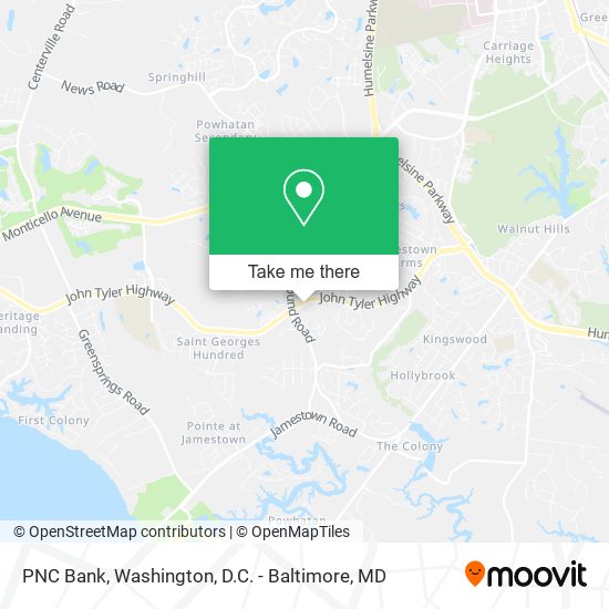 PNC Bank map