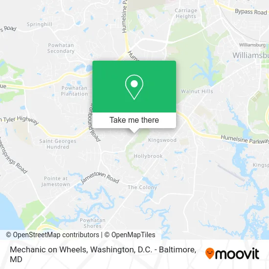 Mechanic on Wheels map