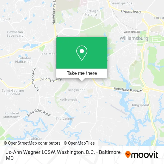 Jo-Ann Wagner LCSW map