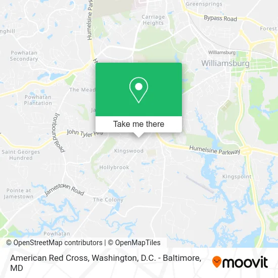 American Red Cross map