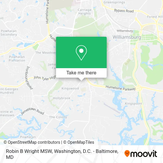 Robin B Wright MSW map