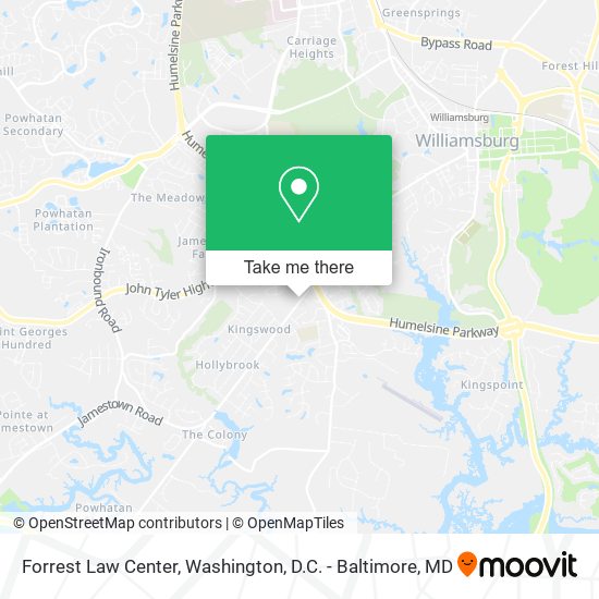 Forrest Law Center map