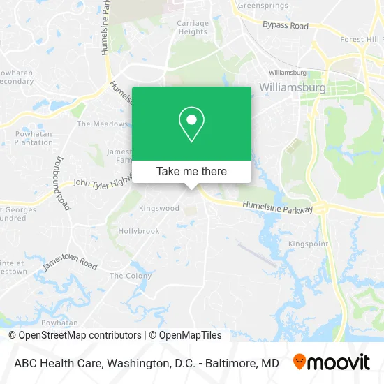 ABC Health Care map