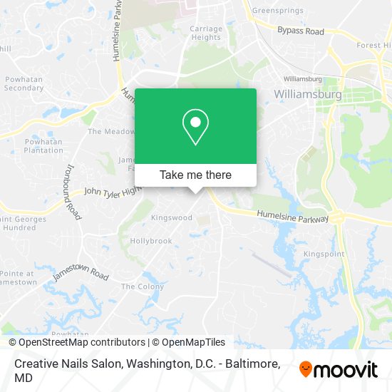 Creative Nails Salon map