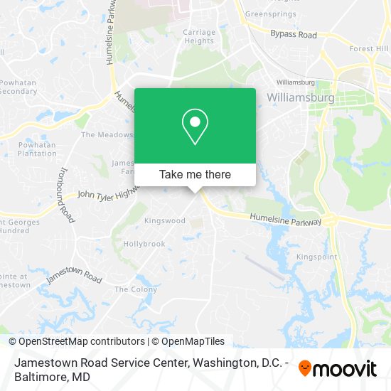 Mapa de Jamestown Road Service Center