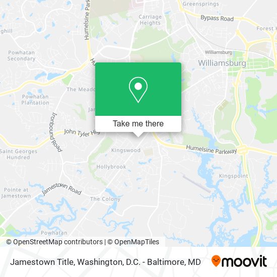 Jamestown Title map