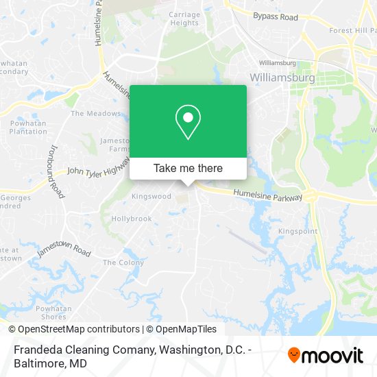 Frandeda Cleaning Comany map