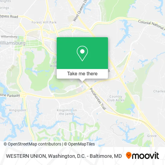 WESTERN UNION map