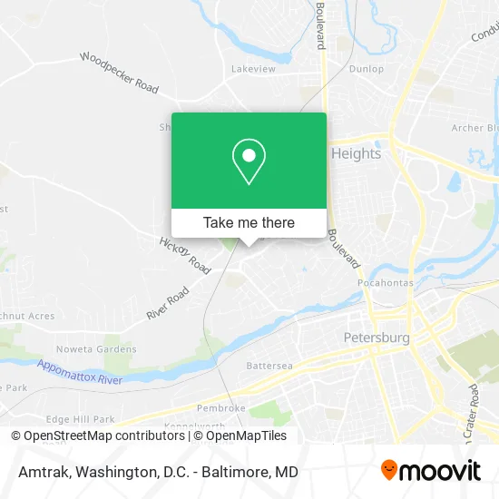 Mapa de Amtrak