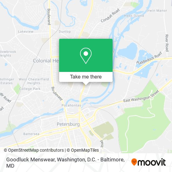 Goodluck Menswear map