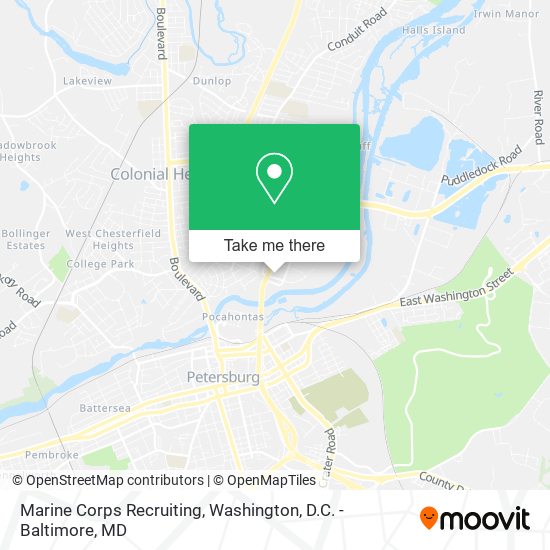 Mapa de Marine Corps Recruiting