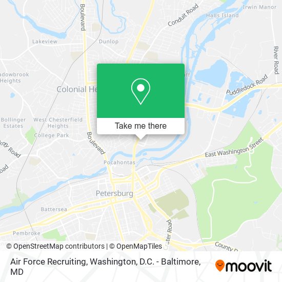 Air Force Recruiting map