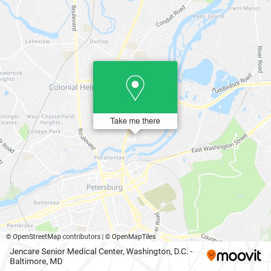 Mapa de Jencare Senior Medical Center