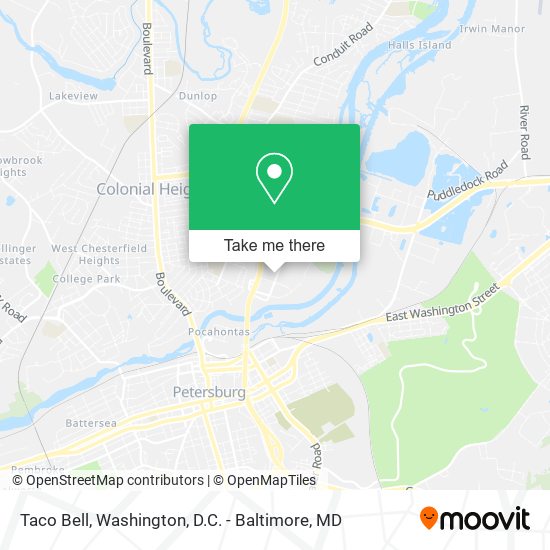 Mapa de Taco Bell