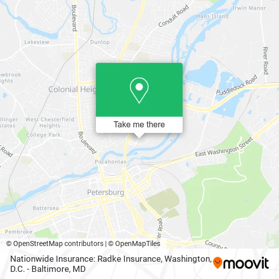 Nationwide Insurance: Radke Insurance map