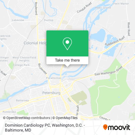 Mapa de Dominion Cardiology PC