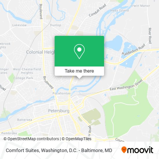 Comfort Suites map