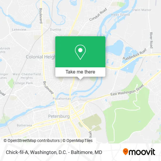 Chick-fil-A map