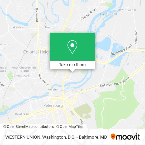 WESTERN UNION map
