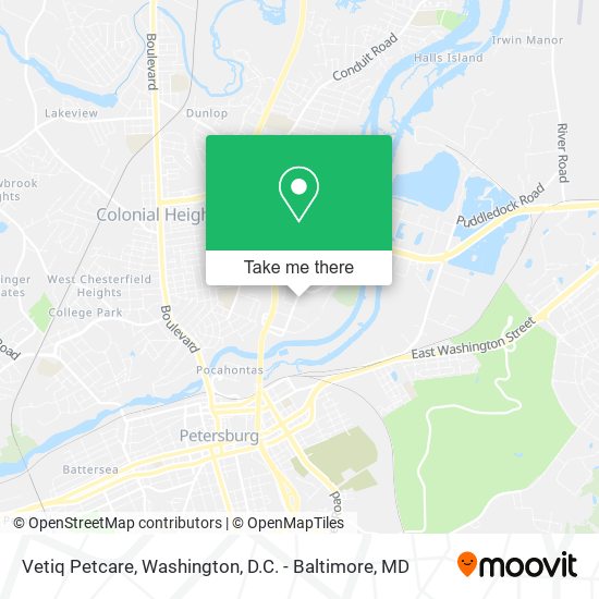 Vetiq Petcare map