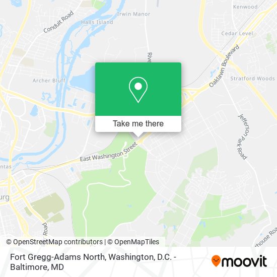 Mapa de Fort Gregg-Adams North