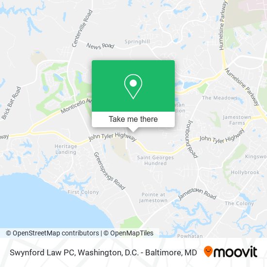 Mapa de Swynford Law PC