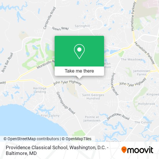 Mapa de Providence Classical School