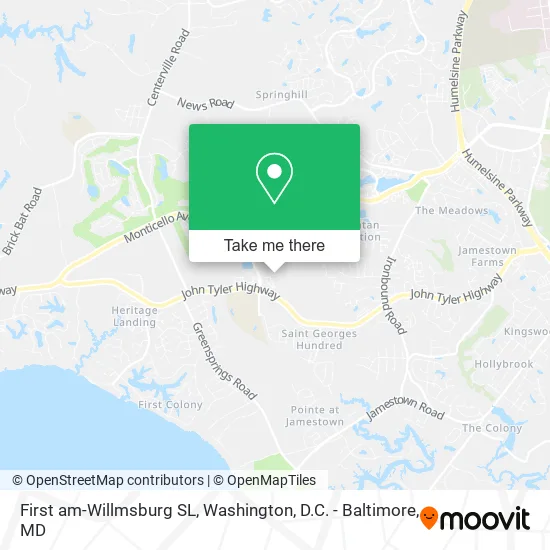 First am-Willmsburg SL map
