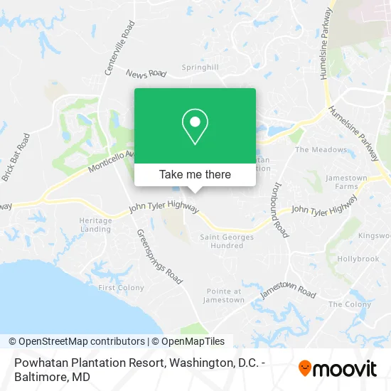 Mapa de Powhatan Plantation Resort