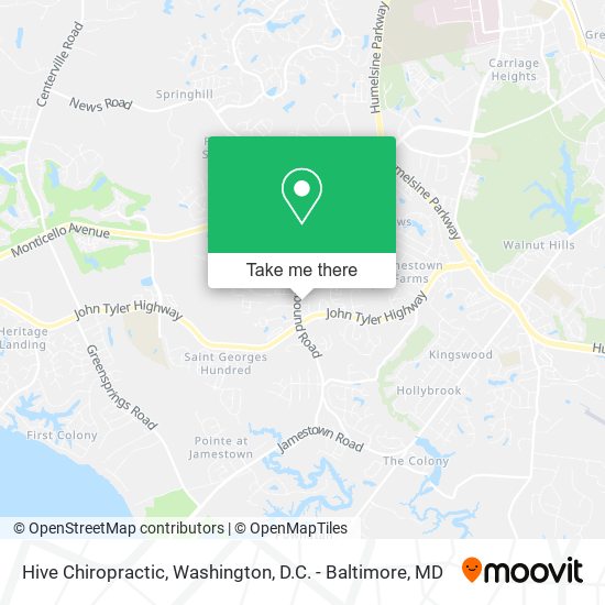 Mapa de Hive Chiropractic