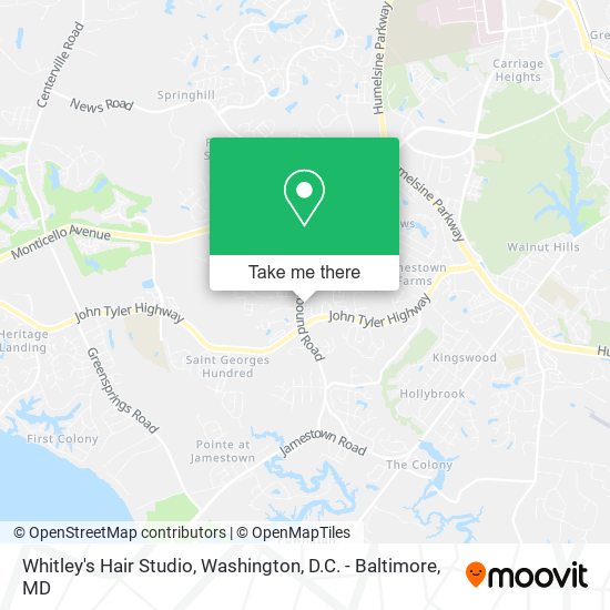 Whitley's Hair Studio map