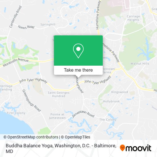 Buddha Balance Yoga map