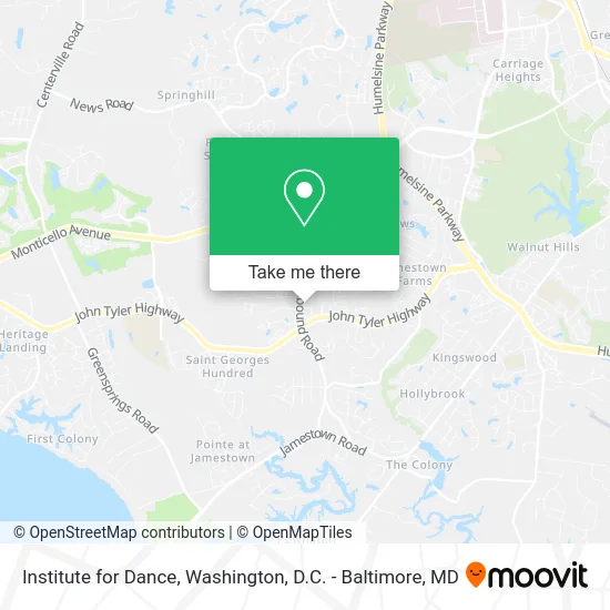 Institute for Dance map